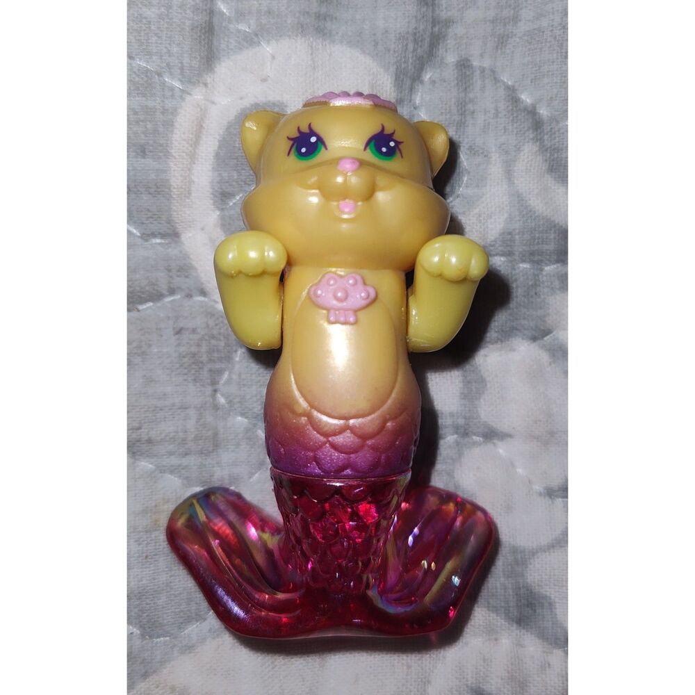 Vintage Littlest Pet Shop 1996 Sparklin Sea Sweeties Mer Cat 2.5" Toy